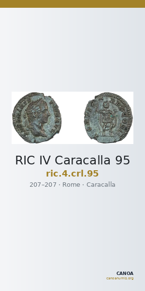 RIC IV Caracalla 95 — CANOA