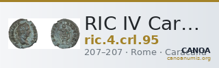 RIC IV Caracalla 95 — CANOA
