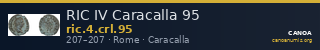 RIC IV Caracalla 95 — CANOA