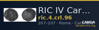 RIC IV Caracalla 96 — CANOA