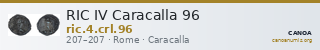 RIC IV Caracalla 96 — CANOA