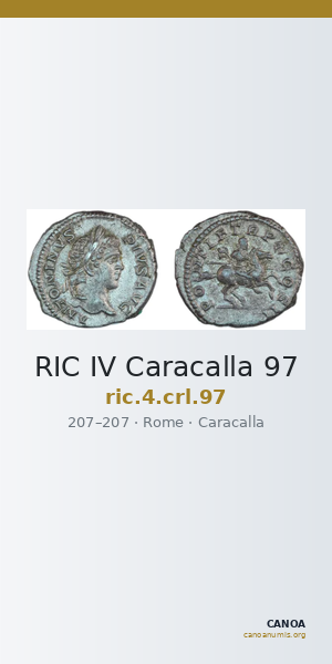 RIC IV Caracalla 97 — CANOA