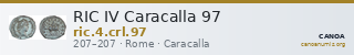 RIC IV Caracalla 97 — CANOA