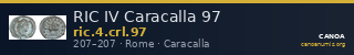 RIC IV Caracalla 97 — CANOA