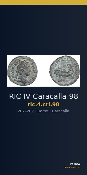RIC IV Caracalla 98 — CANOA