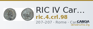 RIC IV Caracalla 98 — CANOA