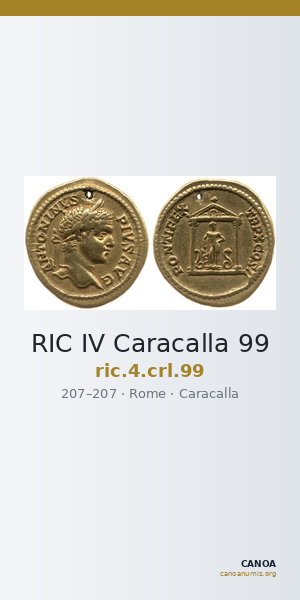 RIC IV Caracalla 99 — CANOA