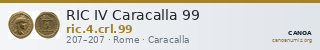 RIC IV Caracalla 99 — CANOA