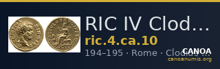 RIC IV Clodius Albinus 10 — CANOA
