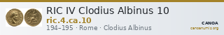 RIC IV Clodius Albinus 10 — CANOA