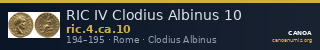 RIC IV Clodius Albinus 10 — CANOA