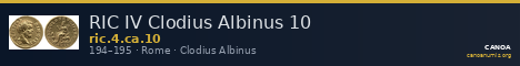 RIC IV Clodius Albinus 10 — CANOA