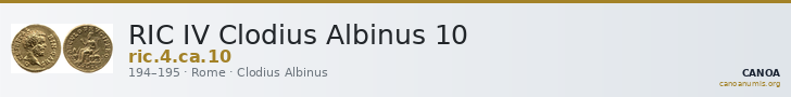 RIC IV Clodius Albinus 10 — CANOA