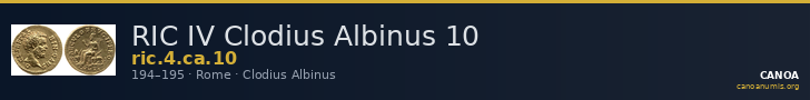 RIC IV Clodius Albinus 10 — CANOA