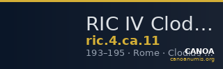 RIC IV Clodius Albinus 11 — CANOA