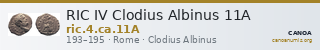 RIC IV Clodius Albinus 11A — CANOA