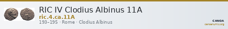 RIC IV Clodius Albinus 11A — CANOA