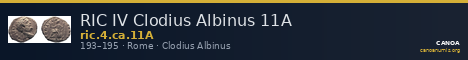 RIC IV Clodius Albinus 11A — CANOA