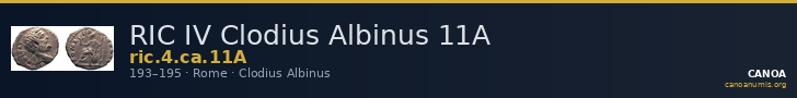 RIC IV Clodius Albinus 11A — CANOA