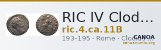 RIC IV Clodius Albinus 11B — CANOA