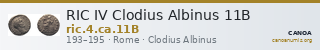 RIC IV Clodius Albinus 11B — CANOA