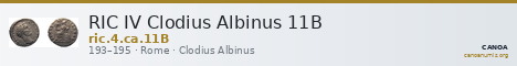 RIC IV Clodius Albinus 11B — CANOA