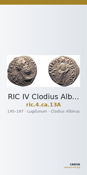 RIC IV Clodius Albinus 13A — CANOA