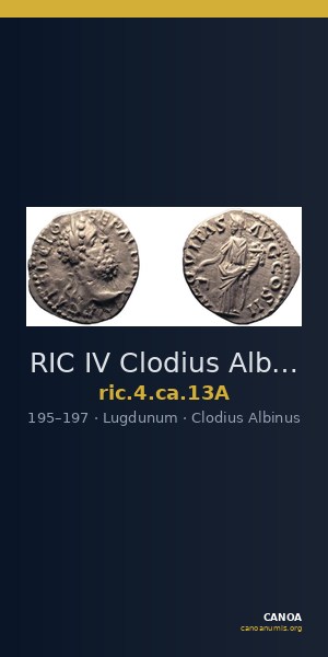 RIC IV Clodius Albinus 13A — CANOA