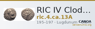 RIC IV Clodius Albinus 13A — CANOA