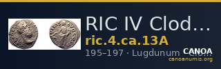 RIC IV Clodius Albinus 13A — CANOA