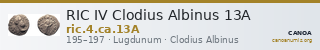RIC IV Clodius Albinus 13A — CANOA