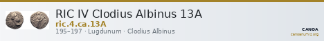 RIC IV Clodius Albinus 13A — CANOA