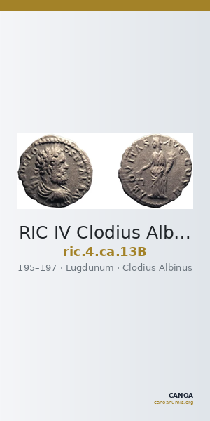 RIC IV Clodius Albinus 13B — CANOA