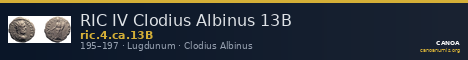 RIC IV Clodius Albinus 13B — CANOA