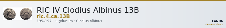 RIC IV Clodius Albinus 13B — CANOA