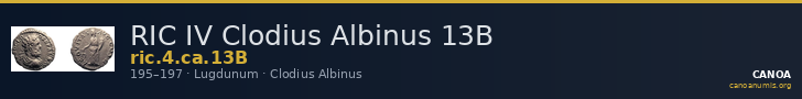 RIC IV Clodius Albinus 13B — CANOA