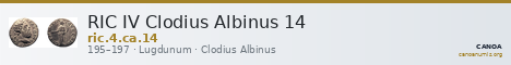 RIC IV Clodius Albinus 14 — CANOA
