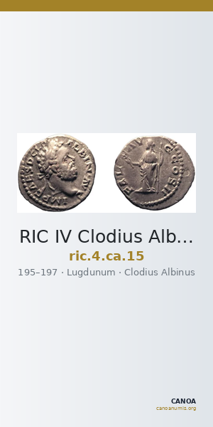 RIC IV Clodius Albinus 15 — CANOA