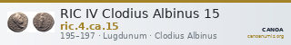 RIC IV Clodius Albinus 15 — CANOA