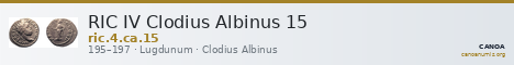 RIC IV Clodius Albinus 15 — CANOA