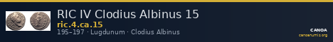 RIC IV Clodius Albinus 15 — CANOA