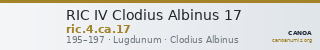 RIC IV Clodius Albinus 17 — CANOA