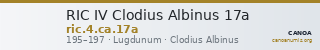 RIC IV Clodius Albinus 17a — CANOA