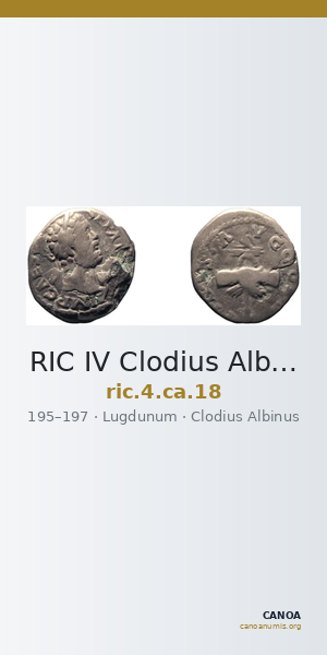 RIC IV Clodius Albinus 18 — CANOA