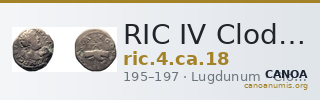 RIC IV Clodius Albinus 18 — CANOA