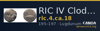 RIC IV Clodius Albinus 18 — CANOA