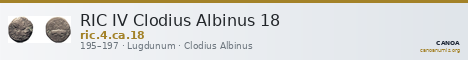 RIC IV Clodius Albinus 18 — CANOA