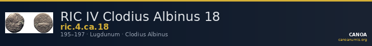 RIC IV Clodius Albinus 18 — CANOA