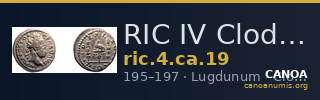 RIC IV Clodius Albinus 19 — CANOA