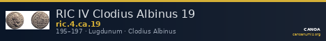 RIC IV Clodius Albinus 19 — CANOA